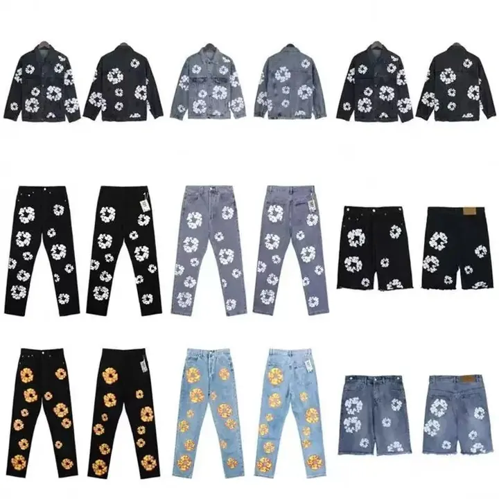 Denim Tears Flower Print Jeans