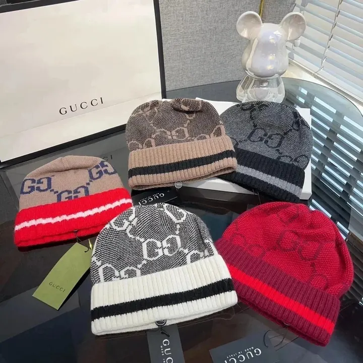 Gucci GG Monogram Knit Beanie