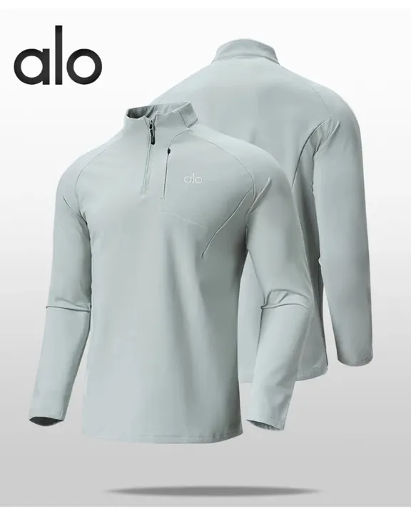 Alo Yoga Essential Half-Zip Long Sleeve Top