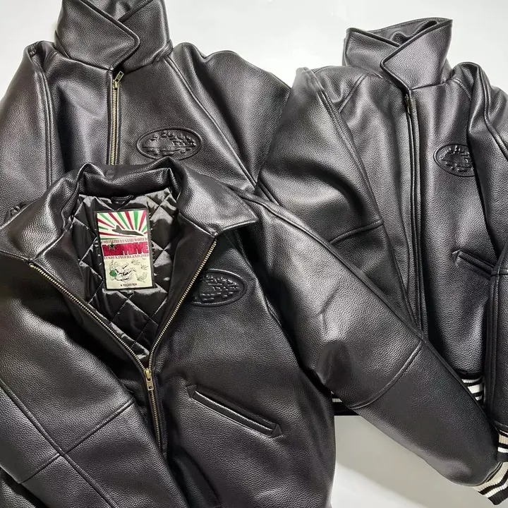 Corteiz Razor Dive Leather Jacket