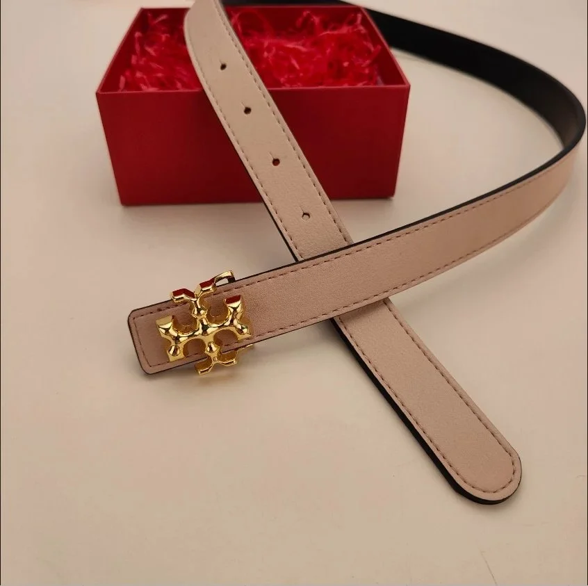 Tory Burch Double T Logo Belt