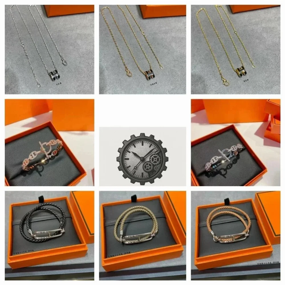 Hermes Chaine d'Ancre Bracelet and Collier de Chien Necklace