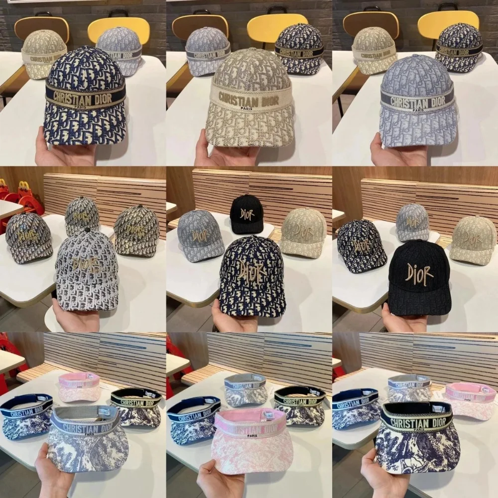 Christian Dior Oblique Print Visor Cap