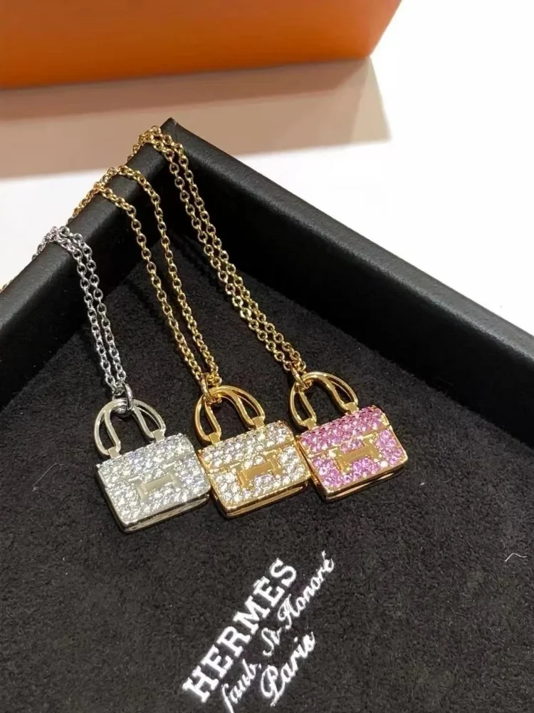 Hermes Bag Charm Pendant Necklace