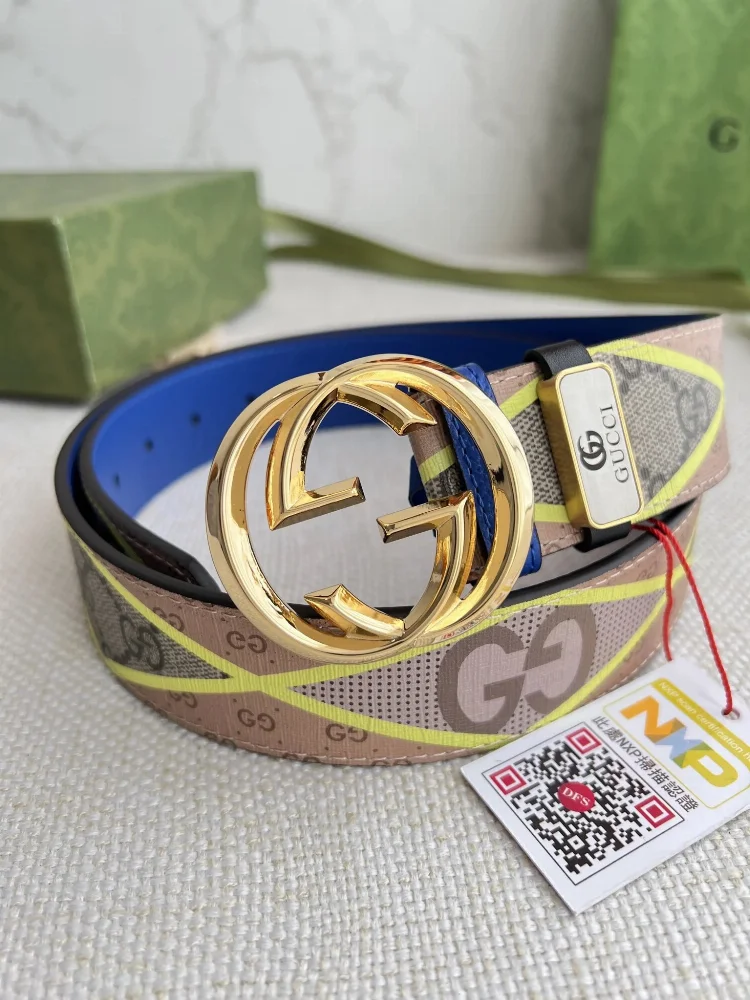 Gucci GG Marmont Web Stripe Belt