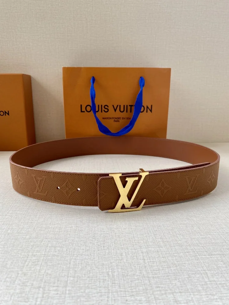 Louis Vuitton LV Monogram Empreinte Leather Belt