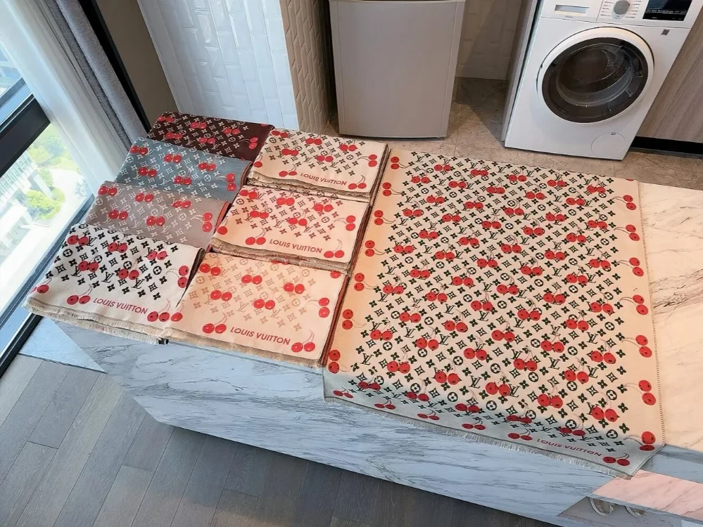 Louis Vuitton Cherry Print Scarf