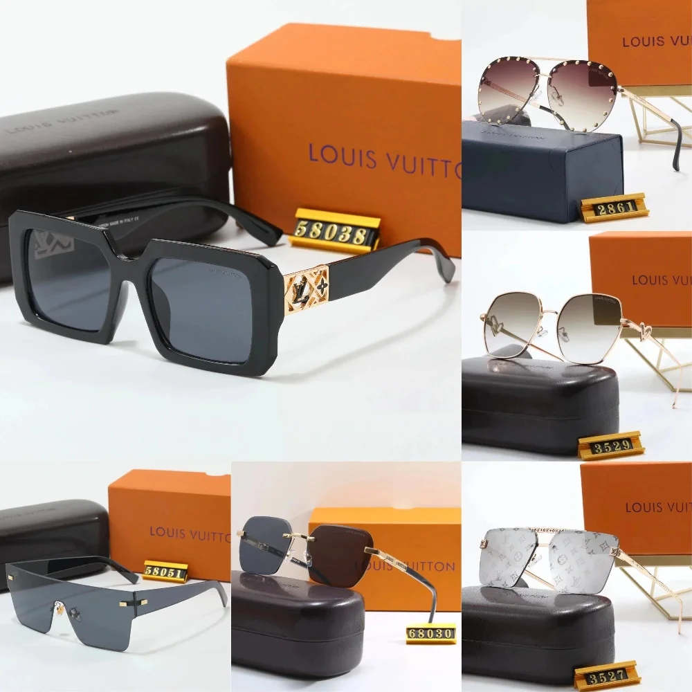 Louis Vuitton Monogram-Embossed and Geometric Frame Sunglasses