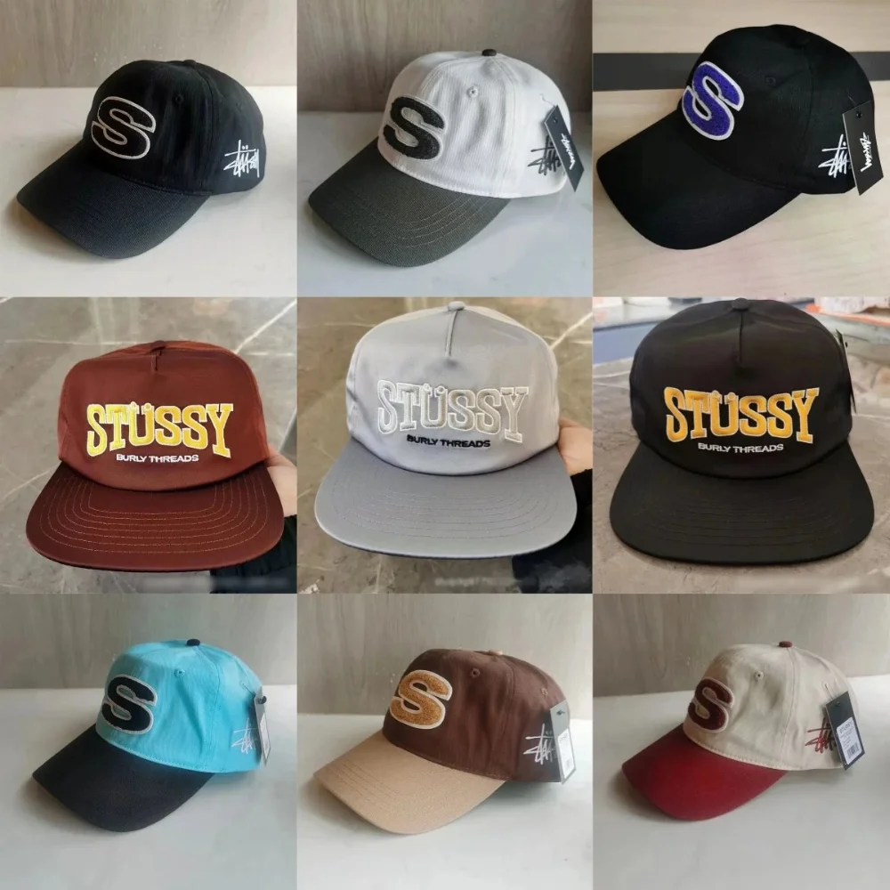 Stussy S Logo and Full Logo Caps