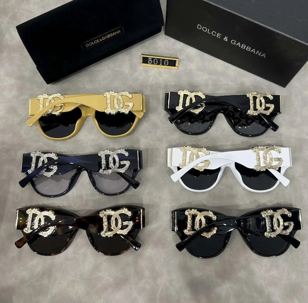 Dolce & Gabbana DG Logo Ornate Frame Sunglasses