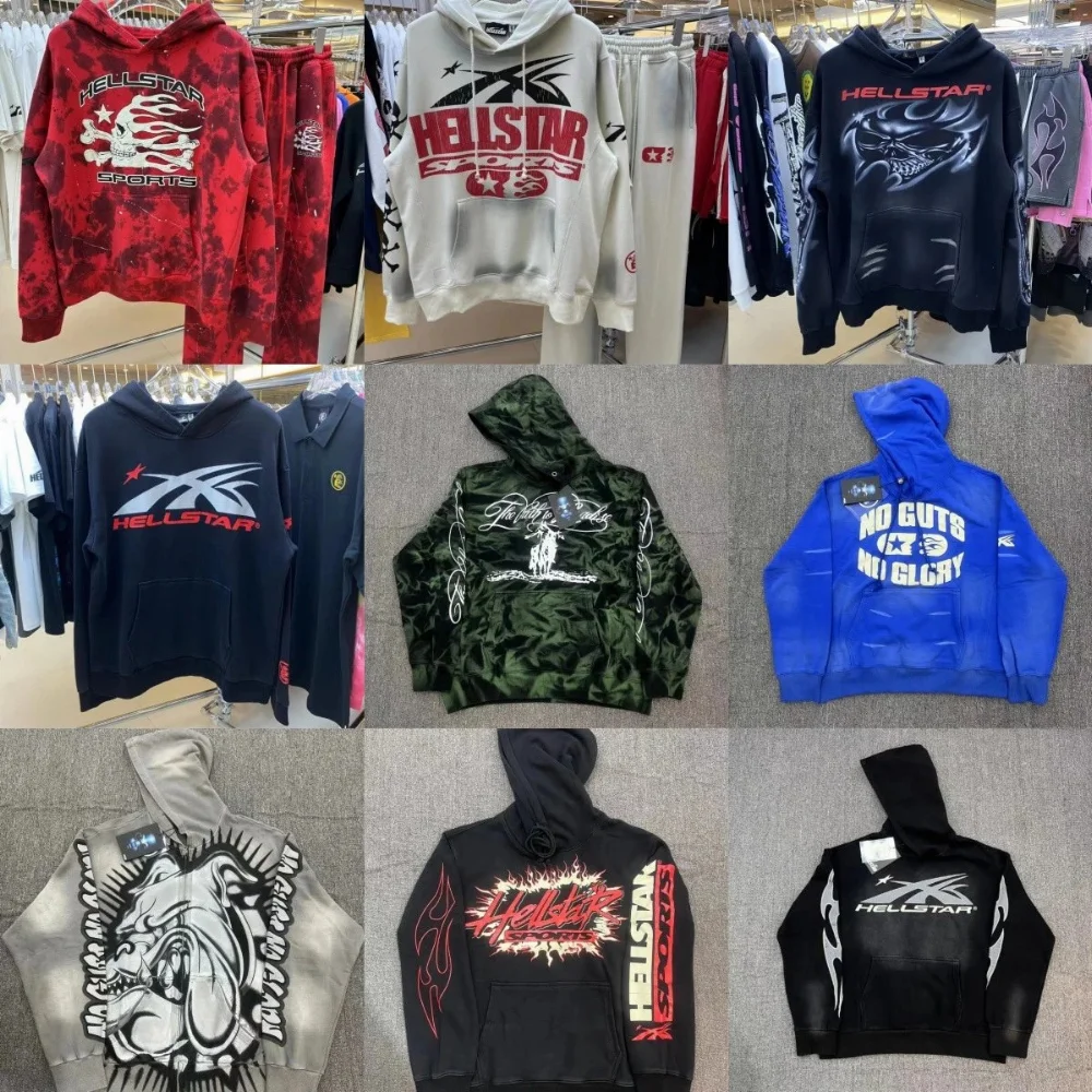 HELLSTAR Skull Flame Graphic Hoodie