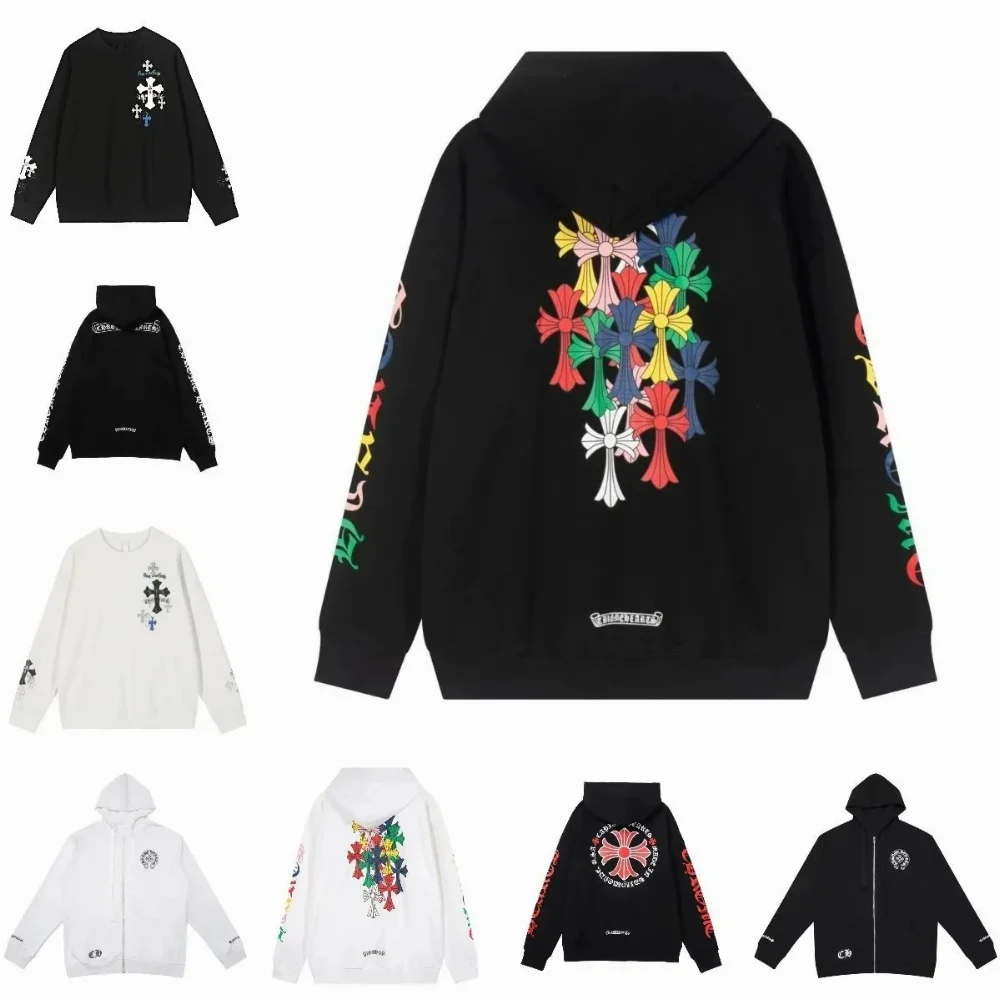 Chrome Hearts Multicolor Cross Print Hoodie