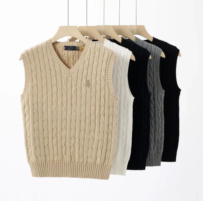 Polo Ralph Lauren Cable Knit V-Neck Sweater Vest