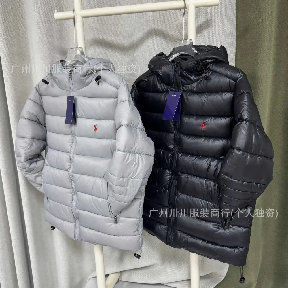 Polo Ralph Lauren Lightweight quilted hooded puffer jacket with red embroidered logo