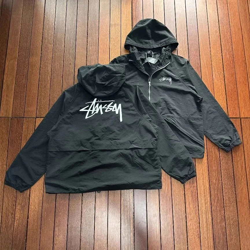 Stussy Back Logo Graphic Windbreaker Jacket
