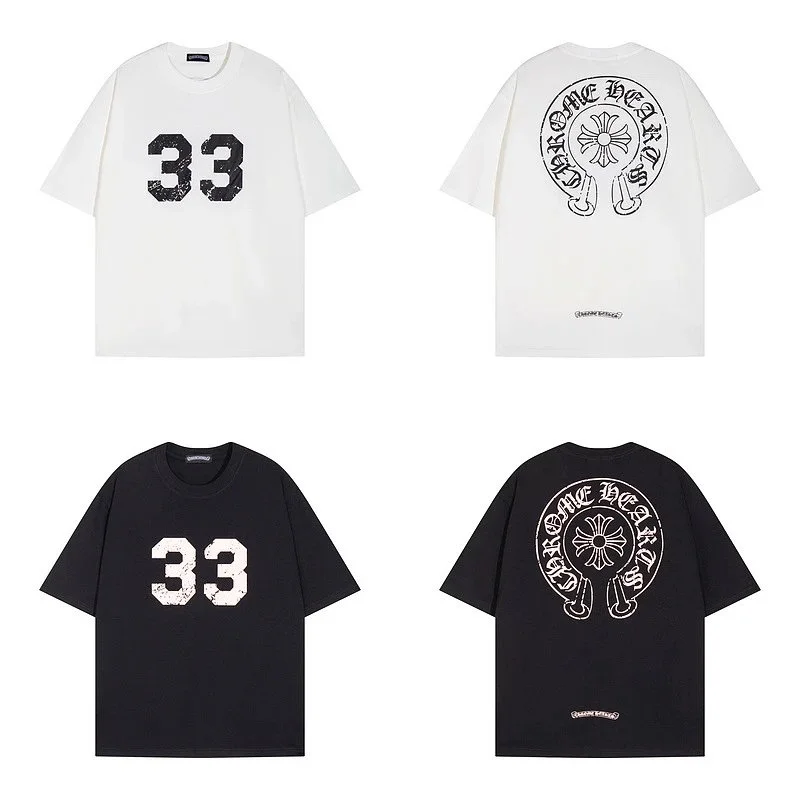 Chrome Hearts Number 33 Cross Motif T-Shirt