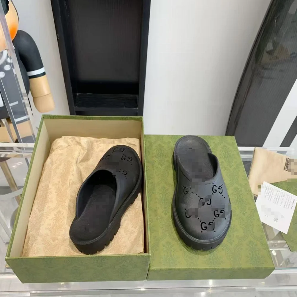 Gucci GG Perforated Clog Slippers