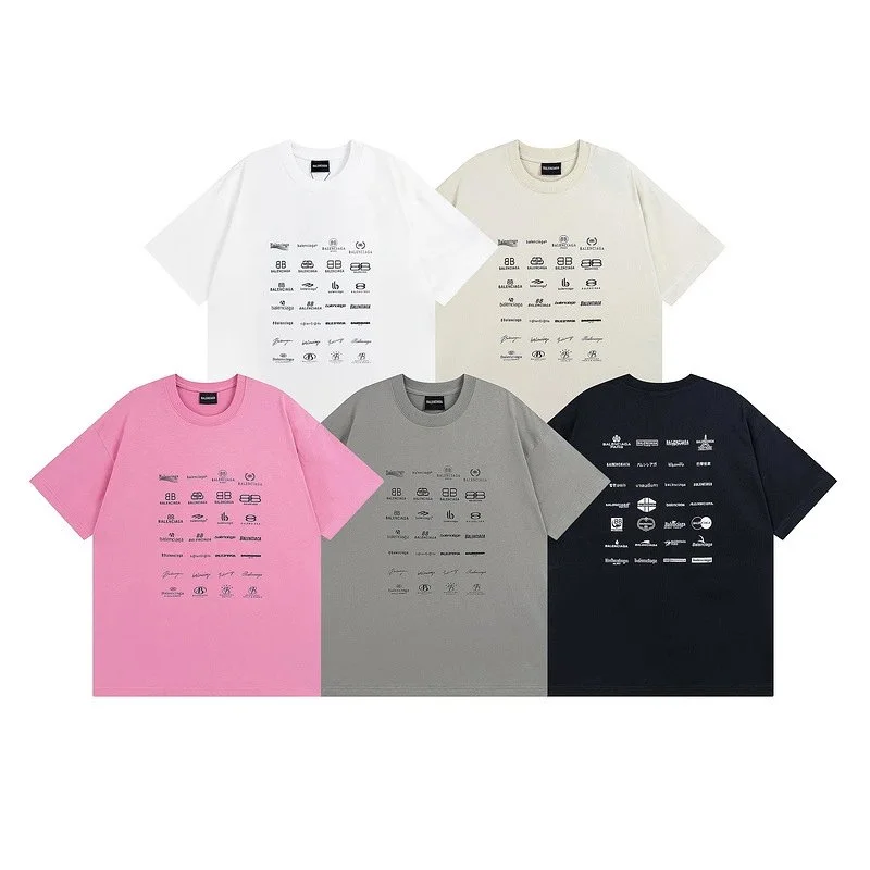 Balenciaga Logo Grid Print T-Shirt