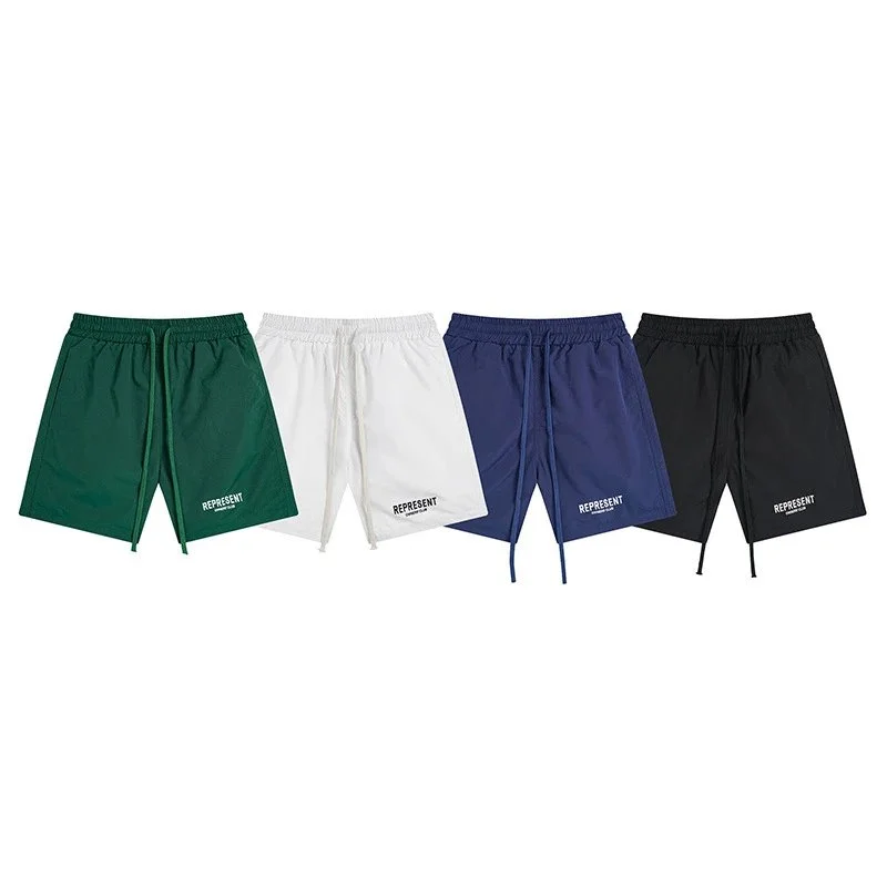 REPRESENT Logo-Printed Drawstring Shorts
