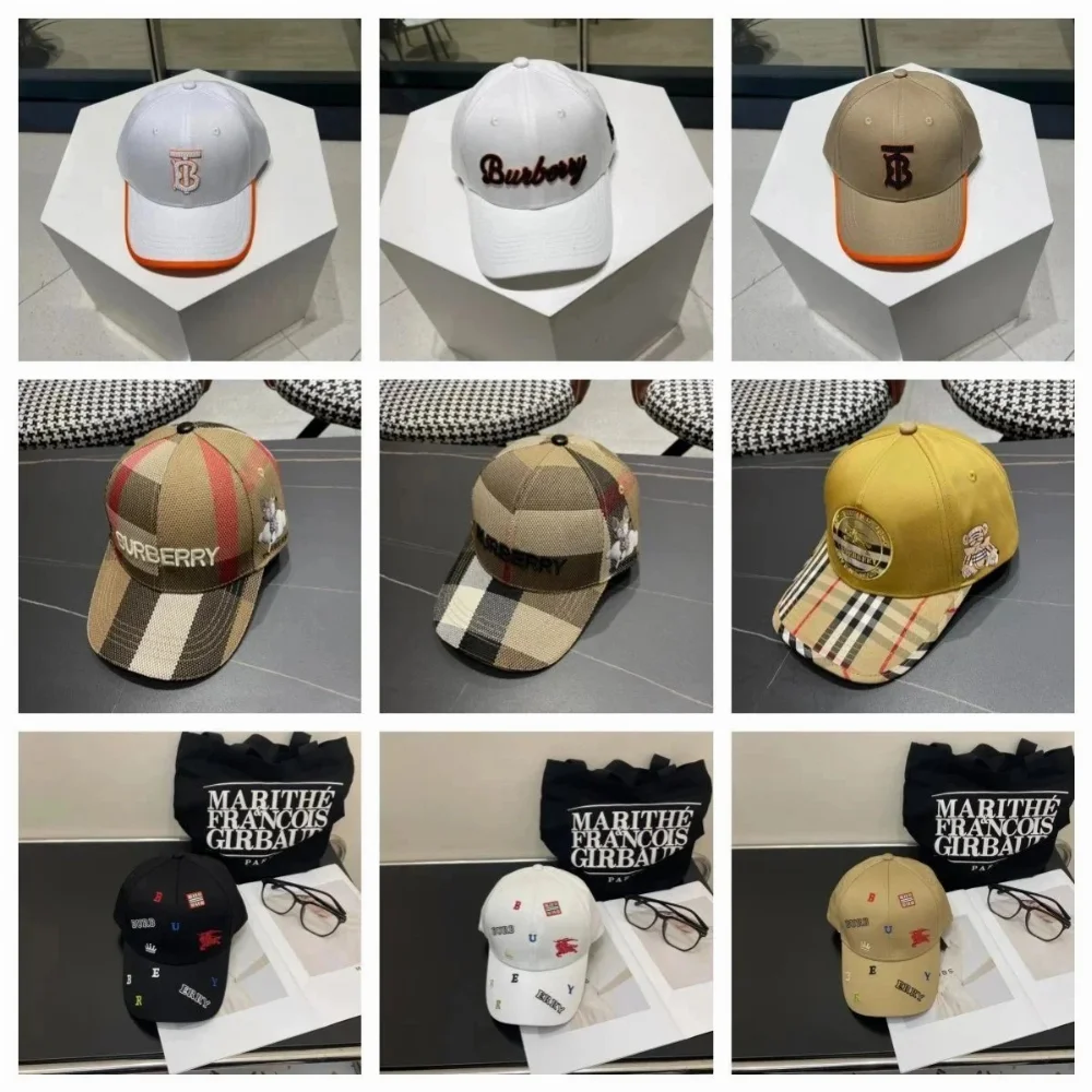 Burberry Check Pattern Baseball Cap
