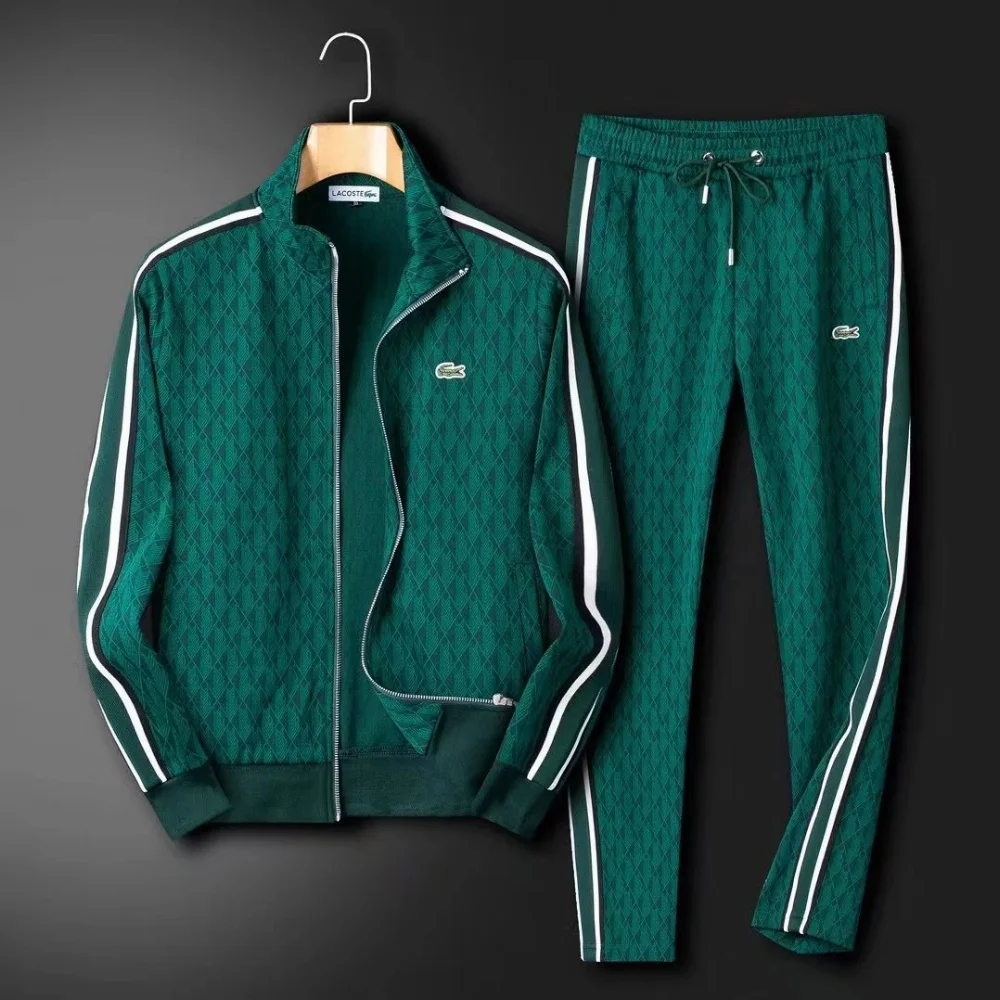 Lacoste Diamond Quilted Track Suit