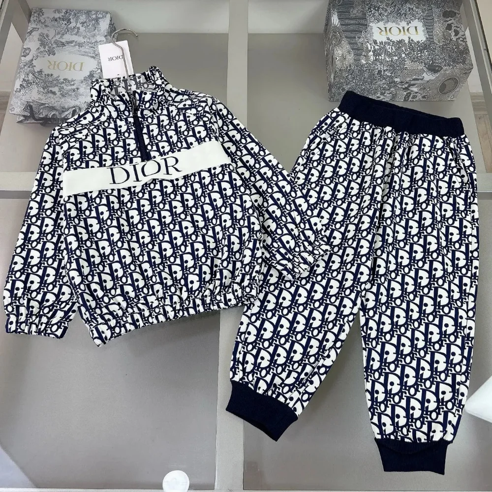 Dior Oblique Print Half-Zip Track Suit