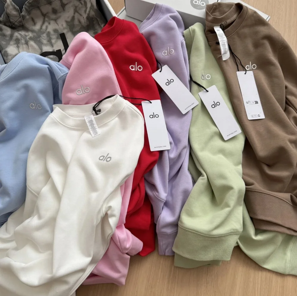 Alo Embroidered Logo Crewneck Sweatshirt