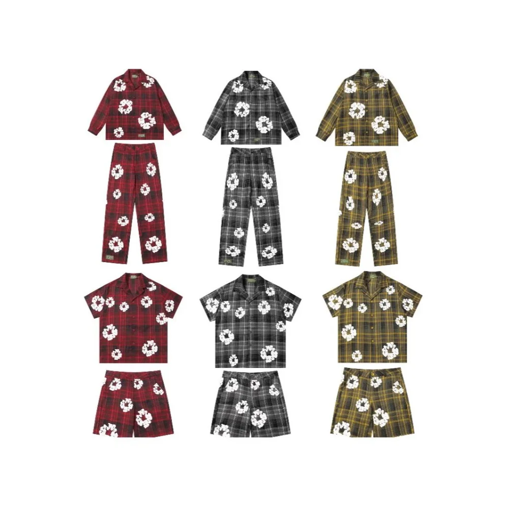 Denim Tears Cotton Poplin Floral Print Two-Piece Set