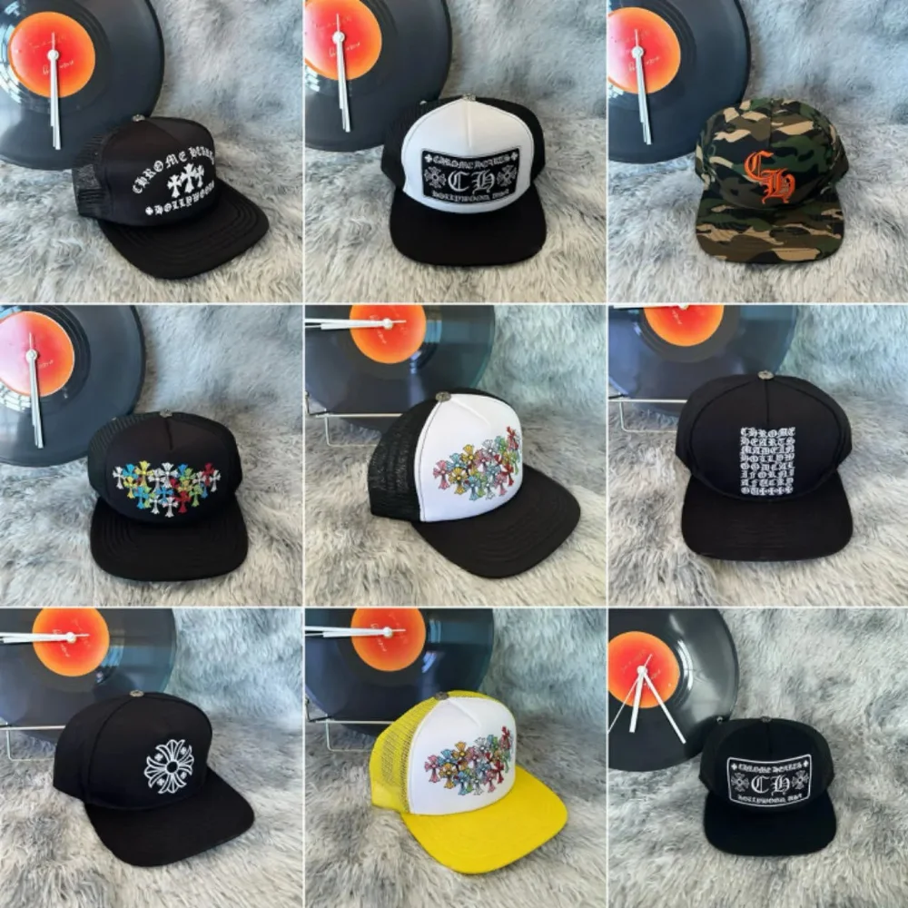 Chrome Hearts Cross Embroidery Trucker Hat