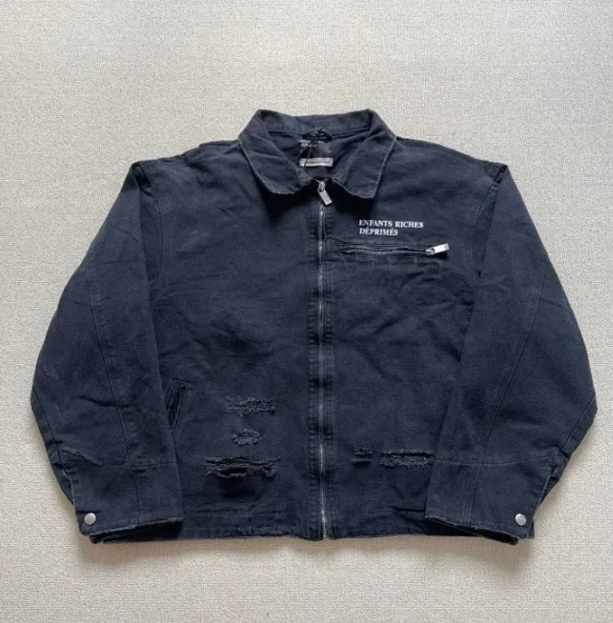 Enfants Riches Deprimes Distressed Zip-Up Jacket