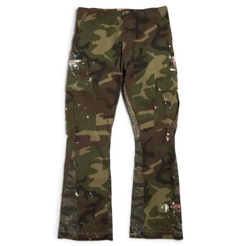 Gallery Dept Camouflage Paint-Splatter Cargo Pants