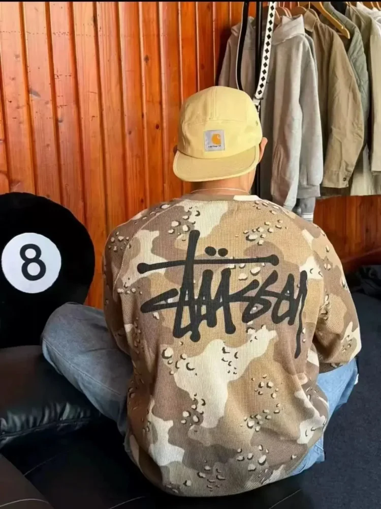 Stussy Desert Camo Dropped Shoulder Sweatshirt