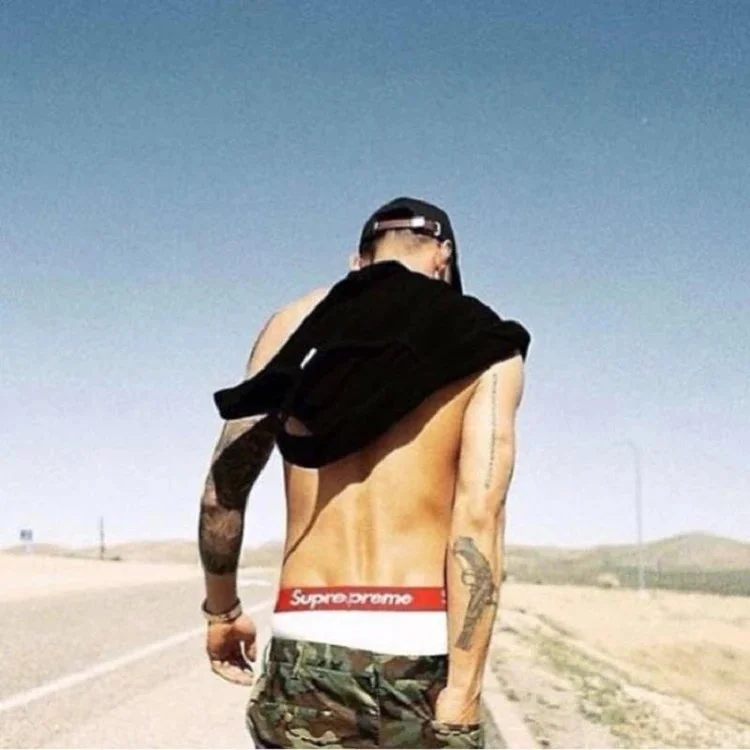 Supreme Red Logo Waistband Briefs