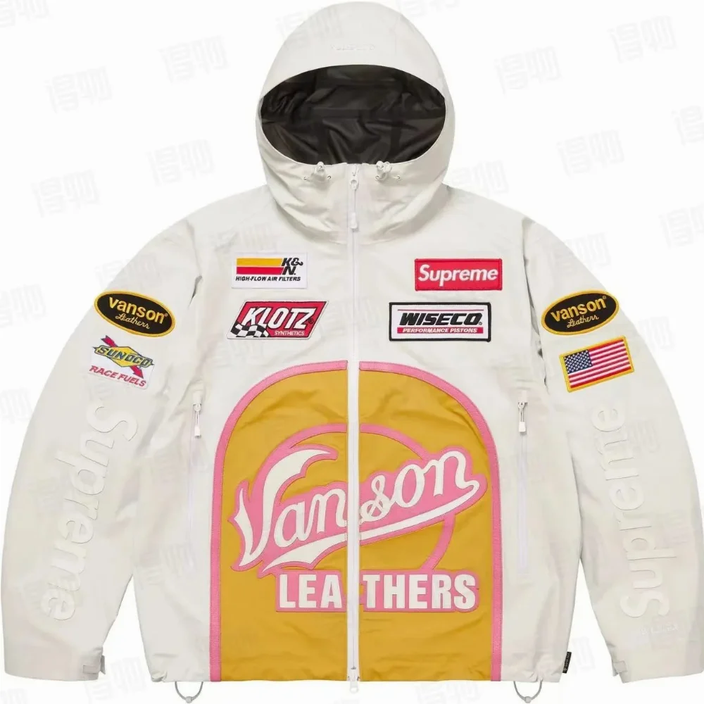 Supreme Vanson Leathers Patchwork Jacket