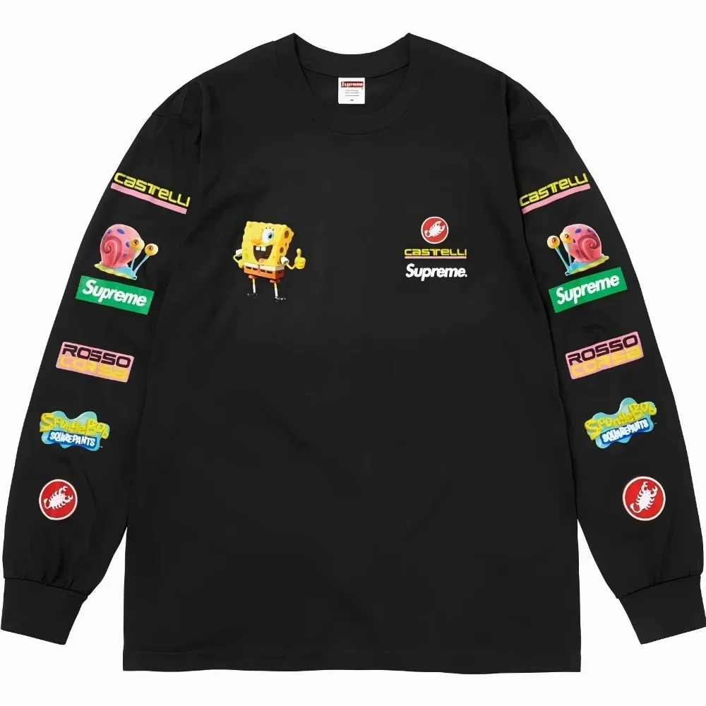 Supreme SpongeBob SquarePants x Castelli Collaboration Long-Sleeve T-Shirt