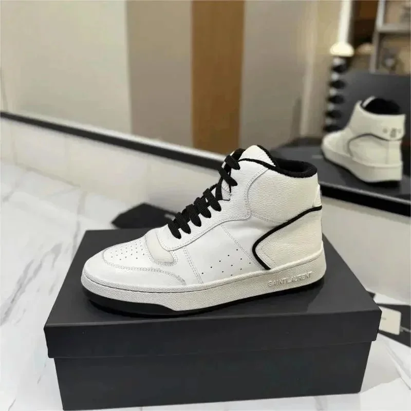 Saint Laurent SL6 High High-Top Sneakers