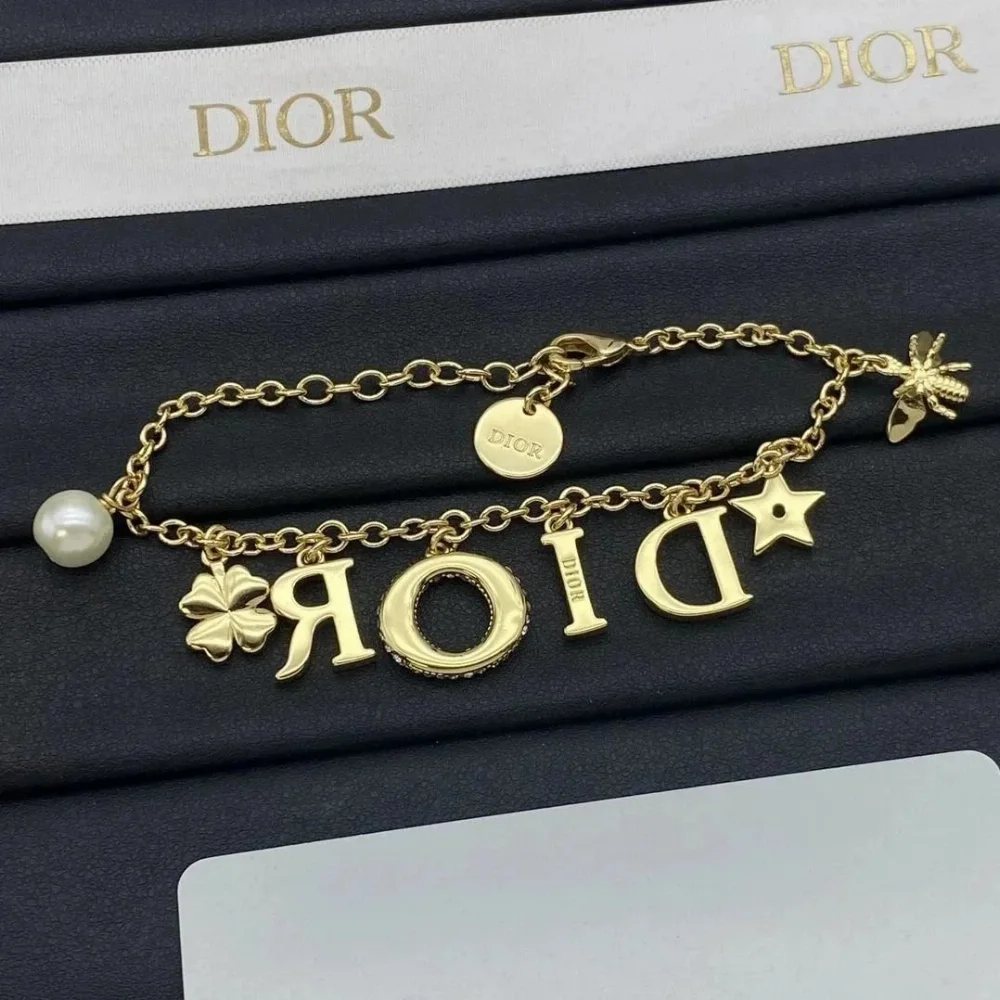 Dior CD Alphabet Charm Bracelet
