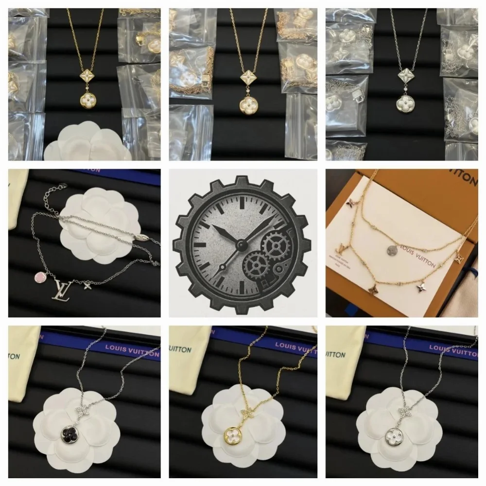 Louis Vuitton Monogram Flower Pendant Necklace