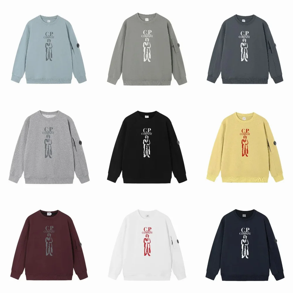 C.P. Company Logo Print Crewneck Sweatshirt