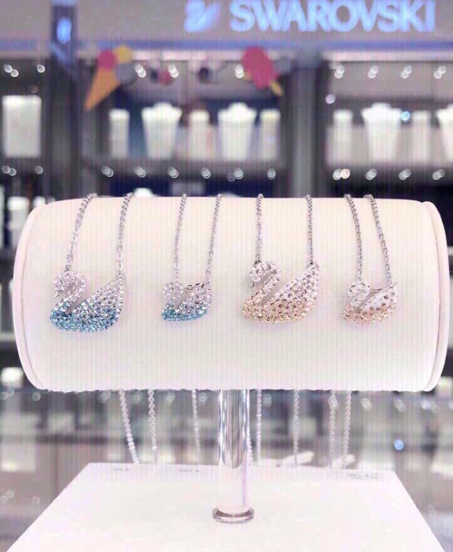 Swarovski Swan Pendant Necklace