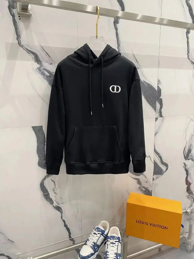 Louis Vuitton CD Logo Embroidered Hoodie