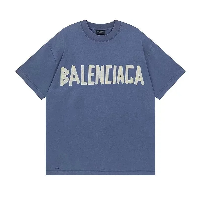 Balenciaga Distressed Logo Print T-Shirt