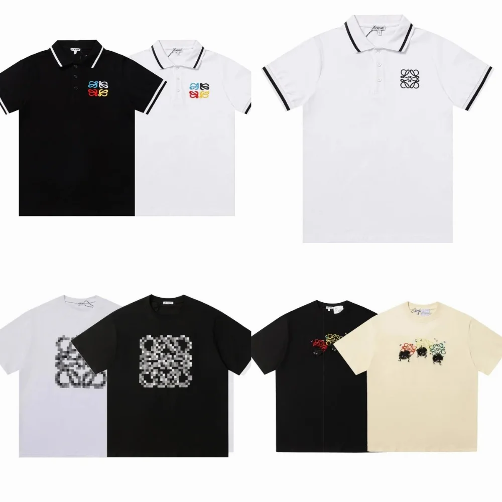Loewe Anagram Embroidered Polo Shirt