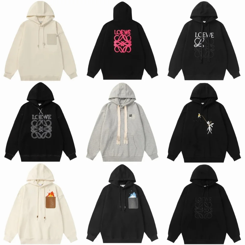 Loewe Anagram Logo Graphic Hoodie