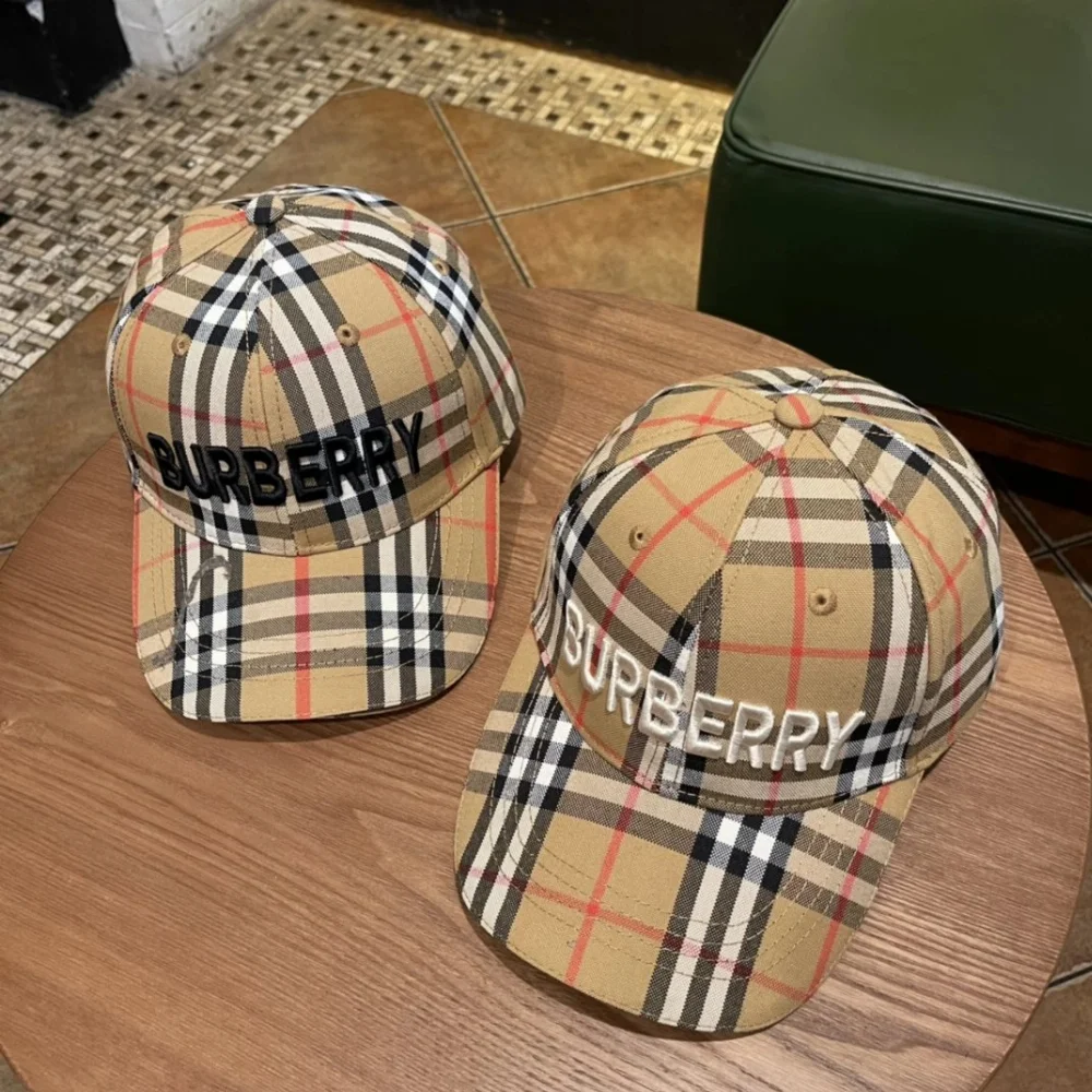 Burberry Check Pattern Baseball Cap