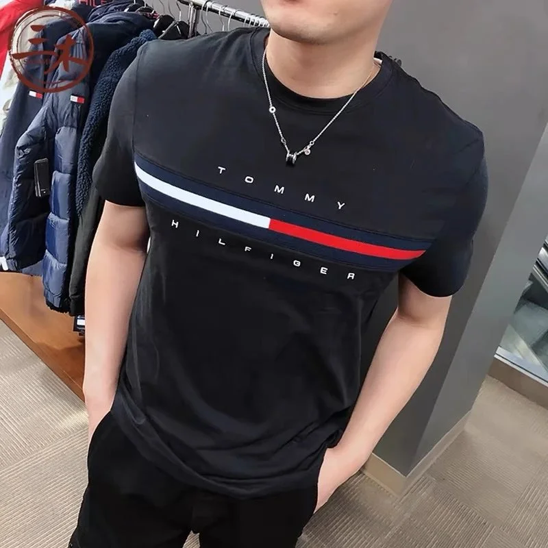 Tommy Hilfiger Flag Stripe Graphic T-Shirt