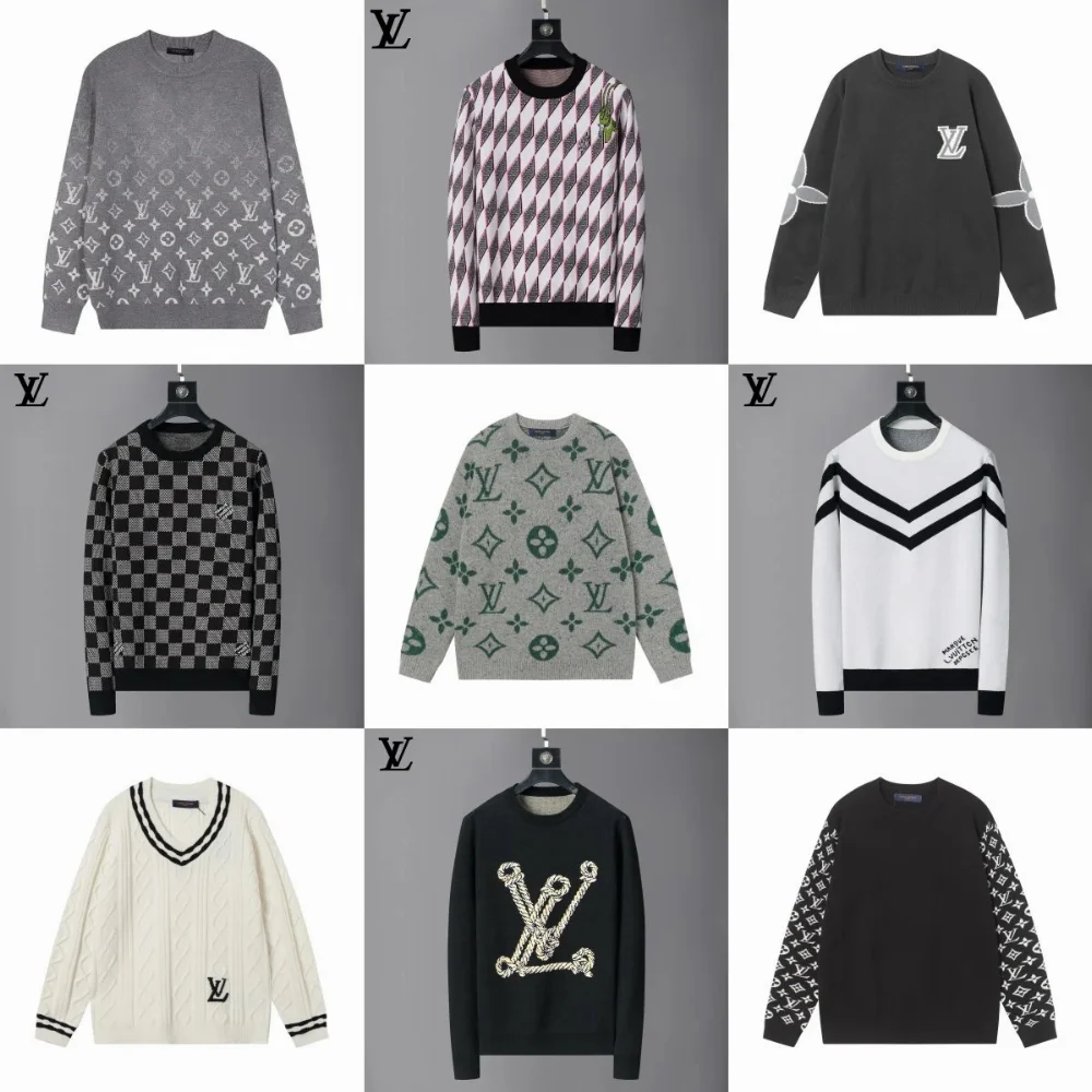 Louis Vuitton Monogram Pattern Knit Sweater