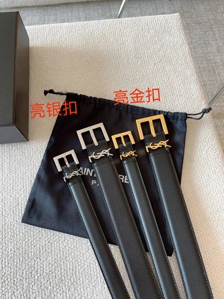 Saint Laurent Monogram Logo Belt