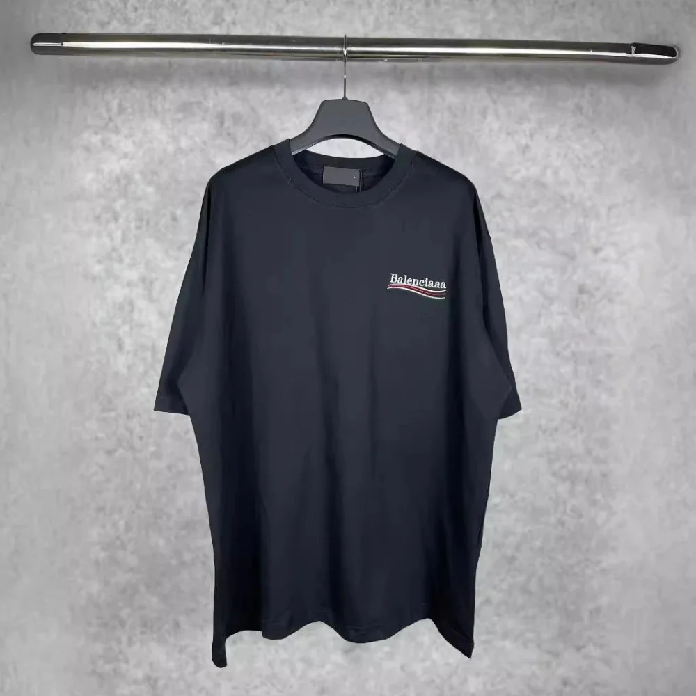 Balenciaga Wavy Logo Print T-Shirt