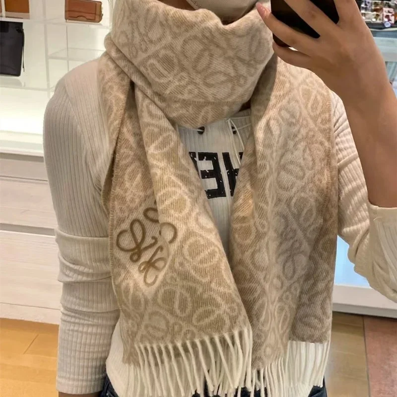Loewe Anagram Jacquard Scarf